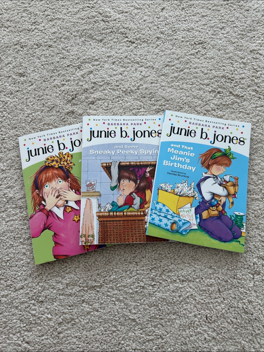junie b. jones Book Set - Green, Blue, White Covers